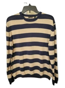 Structure Striped Linen/ Cotton Sweater Size Large (Unisex) - Picture 1 of 6