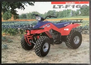 SUZUKI LT-F160 MOTORCYCLE Sales Specification Leaflet c1990 - Picture 1 of 2