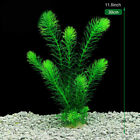 1 realistic green plastic flower and plant decoration aquarium fish tank