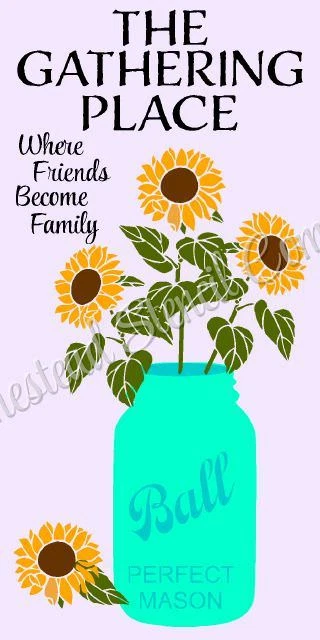 ~ARTÍCULO 8352 J - Plantilla Mylar - El lugar de reunión - Plantillas de letreros reutilizables Foto 1 de 1