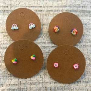 Colorful Kids' Earring Set - Picture 1 of 4