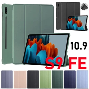 Leather Shockproof Book Case Cover For Samsung Galaxy Tab S9 FE 10.9" X510 X516B - Picture 1 of 29