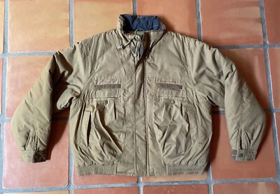 Abrigo de invierno vintage McGregor años 90 para hombre chaqueta grande con cremallera marrón caqui usado en excelente estado Foto 1 de 4
