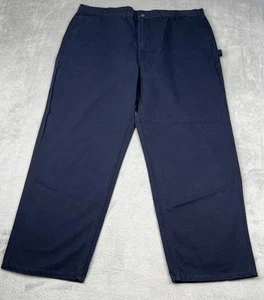 Salopette Carhartt Pantalone Uomo 44x31 Anatra Lavata Lavoro Blu Vestibilità Lavoro Pesante - Foto 1 di 12