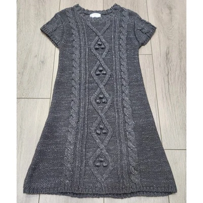 Vestido brillante tejido con cable Savannah para niñas niños pequeños talla M 10-12 gris plata Foto 1 de 4