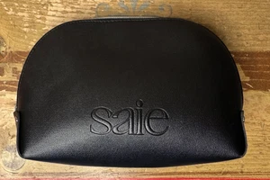 Bolsa de Maquillaje Saie Negra 8" X 6" Bolsa Cierre con Cremallera - Imagen 1 de 5