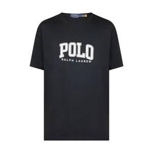 Ralph Lauren Polo Classic Fit Logo Jersey T-Shirt Black Men's For Him - Picture 1 of 4