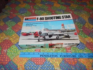 F-80 Shooting Star USAF Modellbausatz 1:48 Monogram 1977 - teilmontiert - Bild 1 von 2