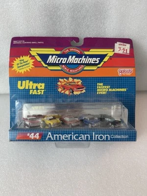 MICRO MACHINES #44 AMERICAN IRON COLLECTION, LINCOLN, CADILLAC, NEW IN PACK - Image 1 of 2