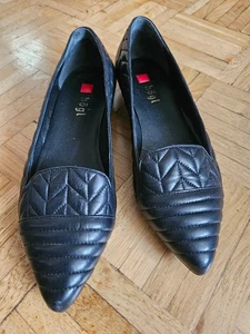 HÖGL * Gr. 37,5 * Ballerinas * schwarz * Leder gesteppt - Bild 1 von 5