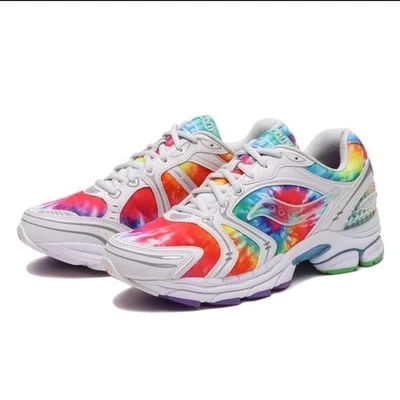 Zapatos para correr Saucony ProGrid Triumph 4 Tie-Dye blancos multicolores - talla M6,5 W8 Foto 1 de 4