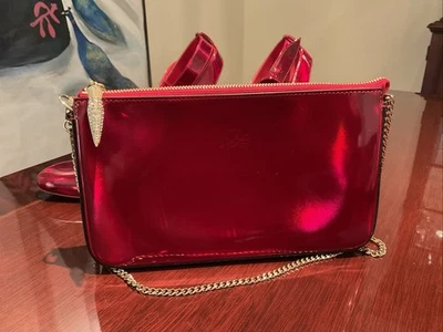Christian Louboutin Glamorous Metallic Red Purse  - Image 1 of 4