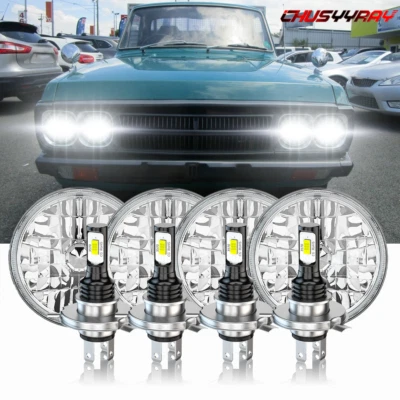 Faros LED redondos 5 3/4" 5,75 para Mazda 808 B1600 B1800 B2000 B2200 4 piezas Foto 1 de 4