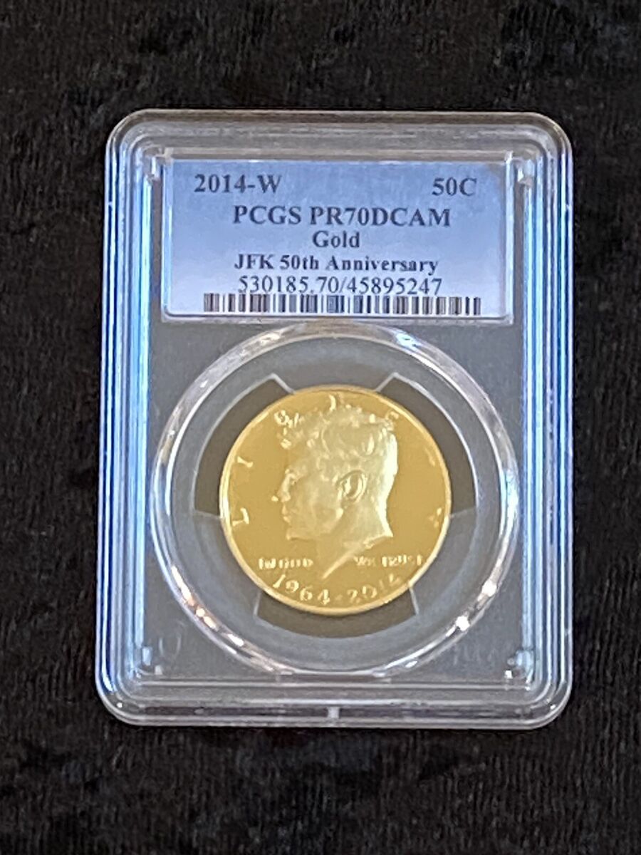 Gold Proof PR 70 Graded Kennedy US Half Dollars (1964-Now Gold Proof PR 70 Graded Kennedy US Half Dollars (1964-Now