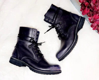 🆕UGG Men’s Leather Fur Lined Combat Boot SZ 10 - Image 1 of 4