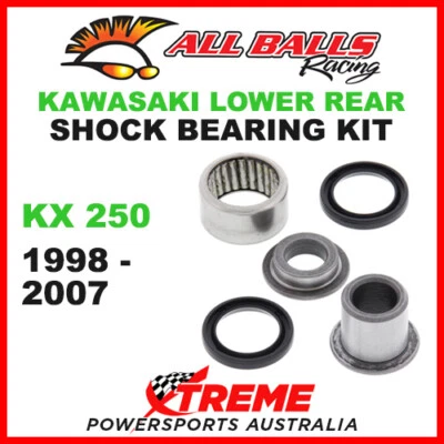 29-5022 Kit de cojinete de amortiguador inferior trasero Kawasaki KX250 KX 250 1998-2007 Foto 1 de 2