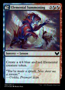 FOIL Elemental Summoning | MtG Magic Strixhaven: School of Mages | English |NM-M - Picture 1 of 2