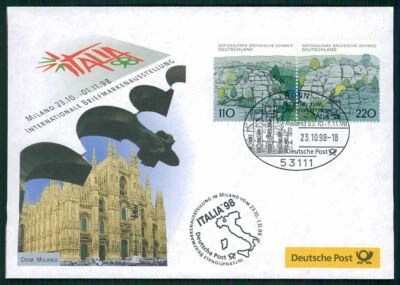 GERMANY EXHIBITION-COVER 1998 ITALY MILANO MILANOPHIL ARCHITECTURE /m3190 - Image 1 of 2