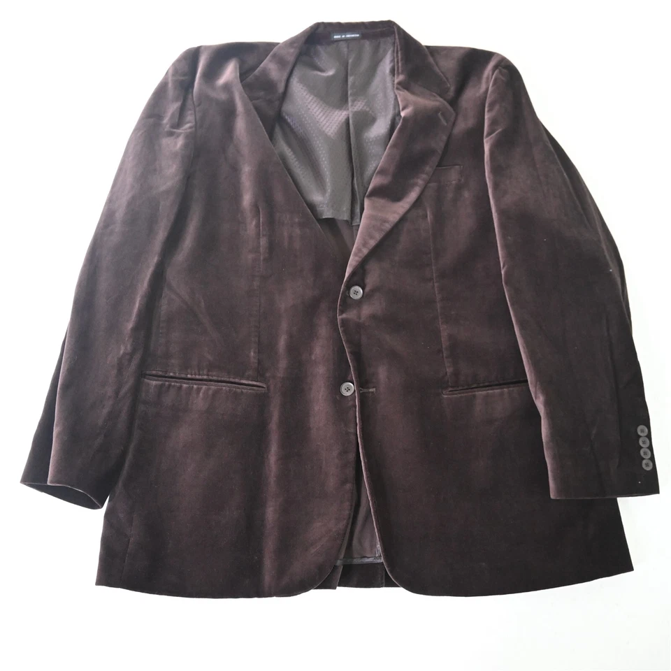 Alfani 2XLR коричневый бархат мужской блейзер костюм куртка спортивное пальто - Изображение 1 из 4