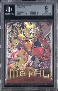 1995 Marvel Metal #8 SUNFIRE BGS 9 Mint Pop 1 Graded MCU Avengers Card - Picture 1 of 2