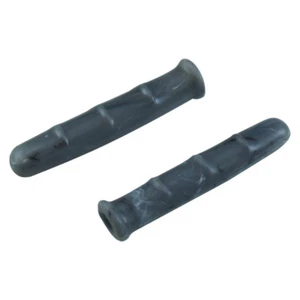 PAIR GREY COVER LEVER GRIP BIKE FIXIE VINTAGE BRAKE RUBBER RETRO CLASSIC HOODS - Picture 1 of 3