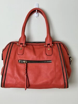 Bolso Bandolera Urban Expressions Naranja/Rojo Grande Cuero Vegano Hobo Foto 1 de 4