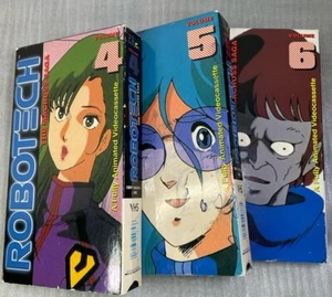 Robotech The Macross Saga VHS Volumes 4-6 Vintage Anime 1985 Harmony Gold - Picture 1 of 8