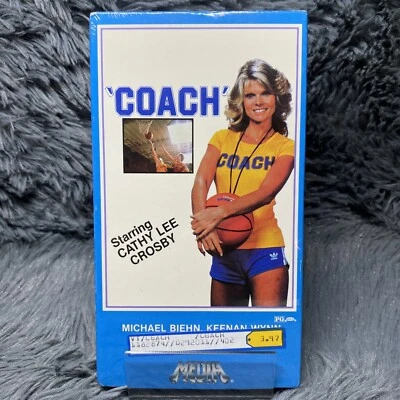 Coach VHS Tape 1983 Starring Cathy Crosby Michael Biehn Keenan Wynn Movie Sealed - Image 1 of 4