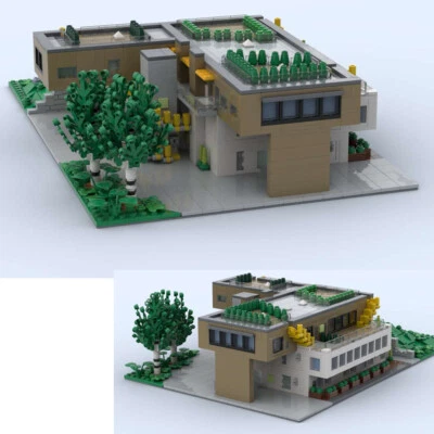 MOC-158144 Villas Apartment Architecture on a Hill Modular Building 2089 Pieces - Image 1 of 2