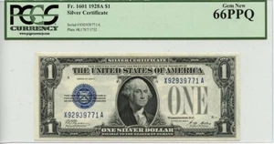 1928A $1 Silver Certificate Fr# 1601 XA Block PCGS  Gem66 PPQ - Picture 1 of 2