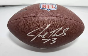 Réplica de fútbol americano automático de los Browns HOF JOE THOMAS firmado por Wilson ""el duque"" de la NFL - JSA - Imagen 1 de 2