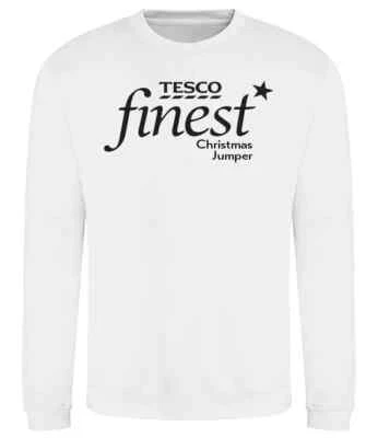 TESCO FINEST CHRISTMAS JUMPER SWEATSHIRT Comedy Xmas Jumper Gift