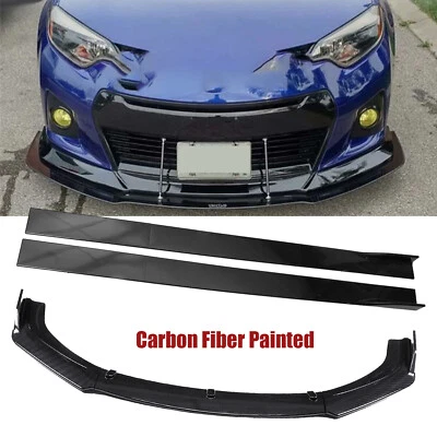 For Toyota Corolla Front Bumper Lip Splitter Side Skirt Carbon Fiber Body Kits - Image 1 of 4