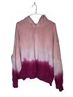 Wildfox Olivia Tie Dye Hoodie Size Xxl Women's Plus Pink Sweater Retail $126