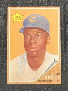 Lou Brock 1962 Topps #387 Rookie! Well Centered