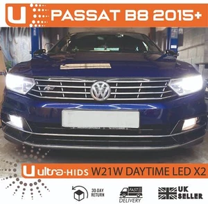 2x T20 7440 15 SMD PASSAT B8 BLANCO 5000K 3030 LED CHIP W21W 21W DÍA DRL - Imagen 1 de 4