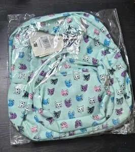 NWT Jansport Superbreak Brook Green COOL CATS Backpack Sold Out - Picture 1 of 6