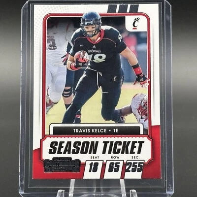 Travis Kelce 2021 Panini Contenders Draft Picks Season Ticket #28 Chiefs - Image 1 of 2