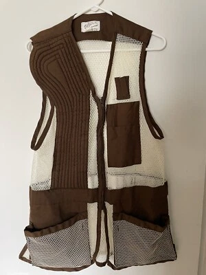 Vintage Seams INC Sportswear Brown White Shooting Vest Size 42 NEW Condition - Image 1 of 4