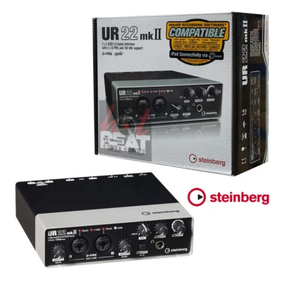 Steinberg by Yamaha UR22mkII USB 2.0 Audio Interface w/ Dual Microphone Preamps - Image 1 of 4