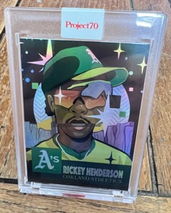 Topps PROJECT 70 #26 1953 Rickey Henderson by POSE Rainbow Foil Hologram 27/70