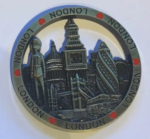 Imán metálico para nevera de Londres Westminster Big Ben Tower Bridge regalo recuerdo - Imagen 1 de 2