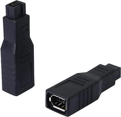 IEEE1394 6 PIN Female to 9 PIN Male Converter Firewire 400 TO 800 Adapter - Image 1 of 4