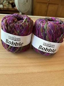 Hilos en cascada bobble / madeja hecha en Inglaterra (#214)- NUEVO lote de 2 - Imagen 1 de 6