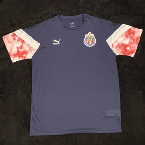 Chivas Guadalajara 2022 Iconic MCS Tee By Puma Color Blue Mens Medium NWT - Picture 1 of 10