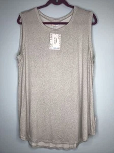 Lularoe Light Heathered Gray XL Cocoa Relaxed Tank Super Soft NWT Rayon - Photo 1 sur 7
