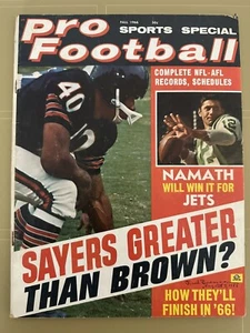 1966 Pro Football Sports Special Magazine Gale Sayers Joe Namath Low Grade - Picture 1 of 8