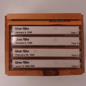 Glenn Miller Cassette Tape Set (4 Tapes) 1940 Recordings in Wood Case Jazz - Picture 1 of 2