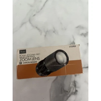 Canon Mount Vintage Sears Zoom Lens 80mm-200mm f:40 MD - Image 1 of 4