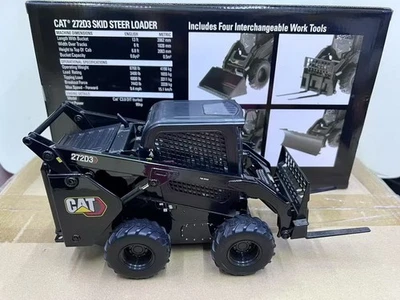 1/16 Scale DM CAT 272D3 SKID STEER LOADER Black Diecast Model Toy 85629BK - Image 1 of 4